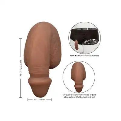 Calexotics - Packer Gear Brown. Paker/wypełniacz o realistycznym kształcie. 10,25 cm