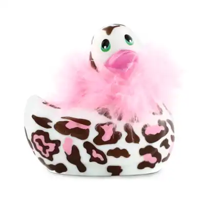 I Rub My Duckie 2.0 - Wild Panther. Urocza wibrująca kaczuszka z motywem pantery i boa. 7 trybów wibracji 