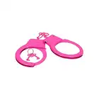Shots Toys - Metal Handcuffs Pink. Różowe kajdanki z lekkiego metalu z 2 kluczykami 