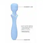 Loveline - Jiggle Wand Light Blue - wodoodporna różdżka, która dostarczy Ci mocnych wibracji
