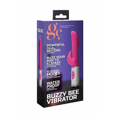 GC - Buzzy Bee Vibrator Pink - różowy wibrator z możliwością stymulacji łechtaczki