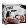 Strict - Deluxe Thigh Sling With Wrist. Skórzane kajdanki na uda i ręce oraz pas do wiązania. 