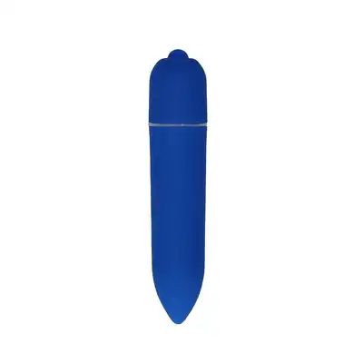 Shots Toys - Power Bullet Blue. Mini wibrator 10 trybów. Modny ciemnoniebieski kolor 