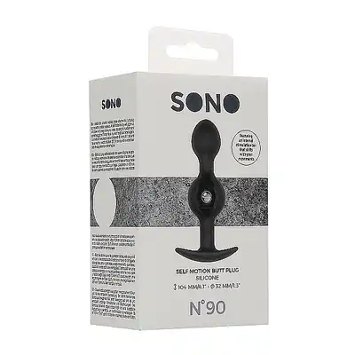 N0. 90 - Self Penetrating Butt Plug - Black