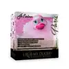 Big Teaze Toys - I Rub My Duckie 2.0 Paris Collction Pink. Kaczuszka glamour z diamentem Svarowskiego i Boa. 7 programów. Wibrator incognito.
