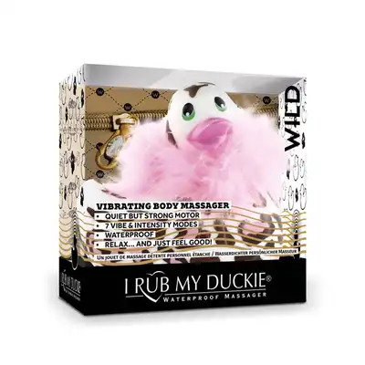 I Rub My Duckie 2.0 - Wild Panther. Urocza wibrująca kaczuszka z motywem pantery i boa. 7 trybów wibracji 
