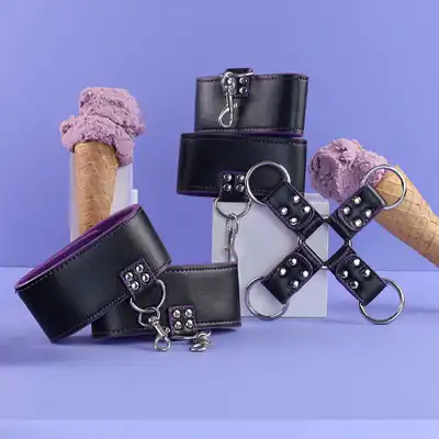 Ouch! - Reversible Hogtie Premium Purple - fioletowy zestaw do krępowania