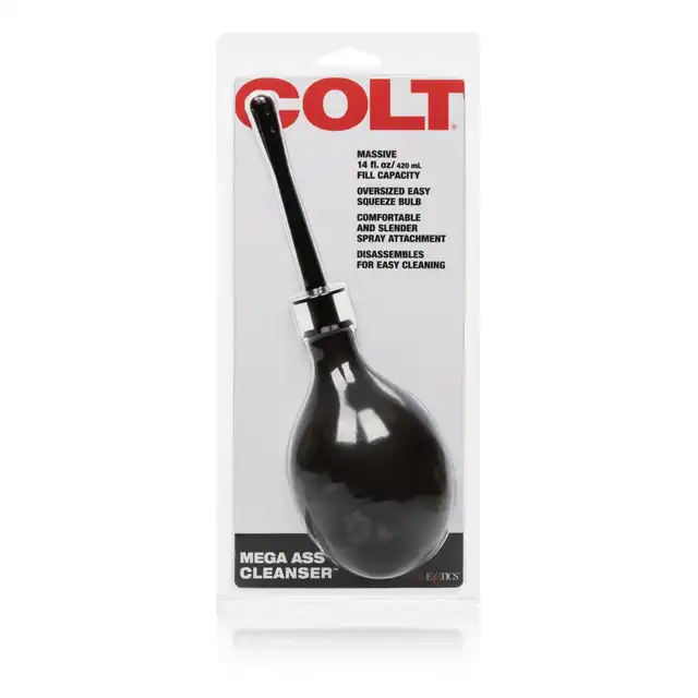Colt - Mega Ass Cleanser. Czarna gruszka do lewatywy 