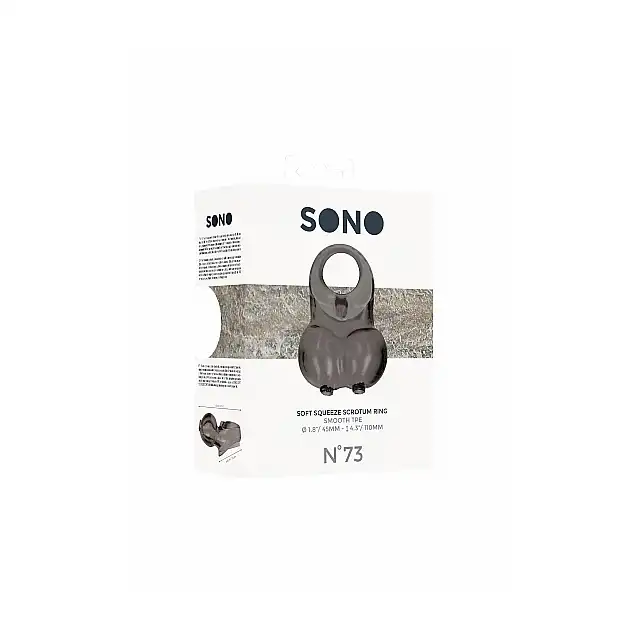 Sono - No.73 Soft Squeeze Ring. Pierścień erekcyjny z kieszenią na mosznę 