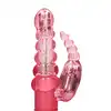 Shots Toys - Rotating Bubbles. Rotacyjny wibrator ze stymulacją łechtaczki. Teksturowany 