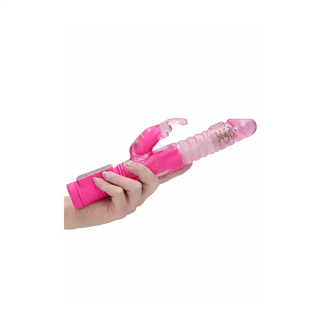 GC - Thrusting Rabbit Vibrator Pink - wszechstronny, różowy wibrator. Dostarczy nieziemskiej przyjemności! 