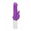 GC - Rotating Beetle Vibrator Purple. Silikonowy wibrator z 2 silniczkami, mocne doznania 