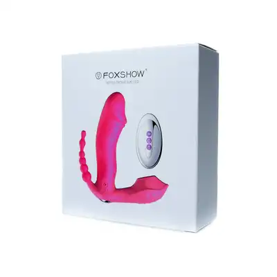 Stymulator-Silicone Panty Vibrator USB, 7 vibrations, Heating, 7 Frequency Of Sucking, Purple