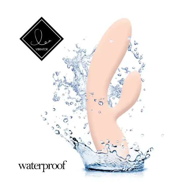 Feelztoys - Lea Rabbit Vibrator Citrus - wibrator do stymulacji punktu G i łechtaczki w ślicznym pomarańczowym kolorze