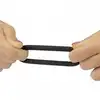 Lovetoy - Power Plus Silicone Snur Ring Set. Zestaw 3 silikonowych pierścieni na penisa w kolorze czarnym 