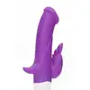 GC - Rotating Beetle Vibrator Purple. Silikonowy wibrator z 2 silniczkami, mocne doznania 