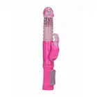 GC - Thrusting Rabbit Vibrator Pink - wszechstronny, różowy wibrator. Dostarczy nieziemskiej przyjemności! 