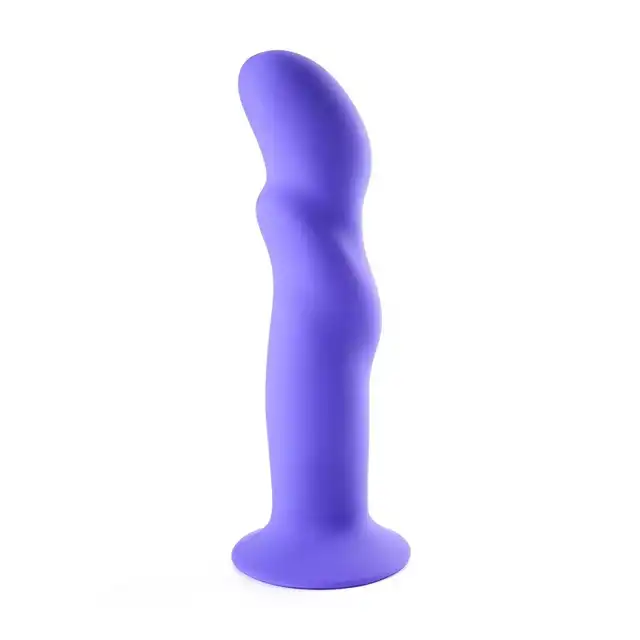 Maia Toys - Silicone Dildo Purple - fioletowe dildo o unikatowym kształcie. Mocna przyssawka