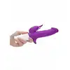 GC - Rotating Beetle Vibrator Purple. Silikonowy wibrator z 2 silniczkami, mocne doznania 