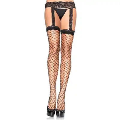 Leg Avenue - 85040 Garterbelt Stockings. Szalenie zmysłowy pas i pończochy kabaretkowe