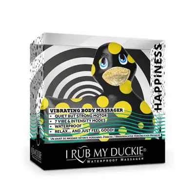 I Rub my Duckie 2.0 - Happiness Black&amp;Yelllow. Masażer incognito w firmie dizajnerskiej kaczuszki. 7 programów.