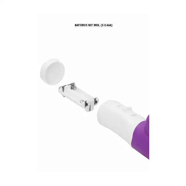 GC - Rotating Beetle Vibrator Purple. Silikonowy wibrator z 2 silniczkami, mocne doznania 