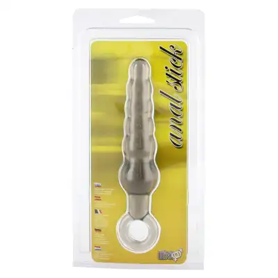 Seven Creations - Anal Stick. Przeźroczysty plug analny z wygodnym uchwytem 