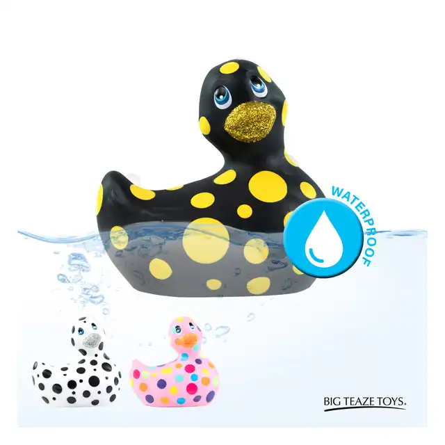 I Rub my Duckie 2.0 - Happiness Black&amp;Yelllow. Masażer incognito w firmie dizajnerskiej kaczuszki. 7 programów.