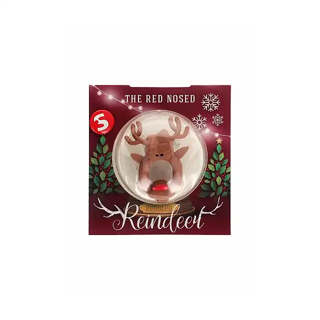 Shots Toys - The Red Nosed Reindeer. Ring erekcyjny w kształcie renifera z czerwonym nosem. Super prezent 