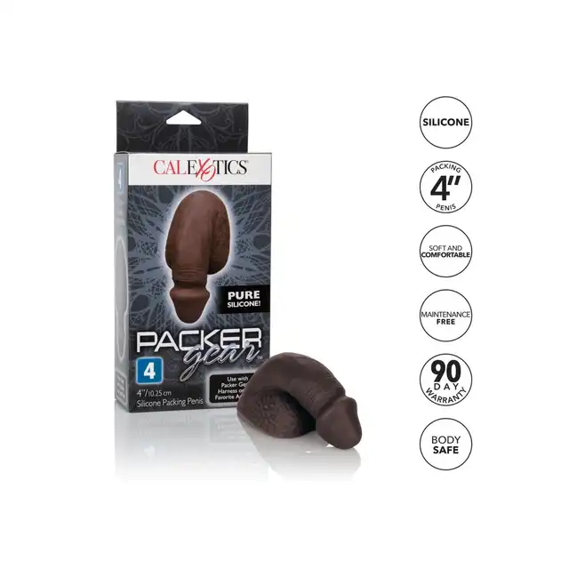 Calexotics - Packer Gear Black 10,25 cm. Paker/wypełniacz do bielizny. Realistyczny odlew!
