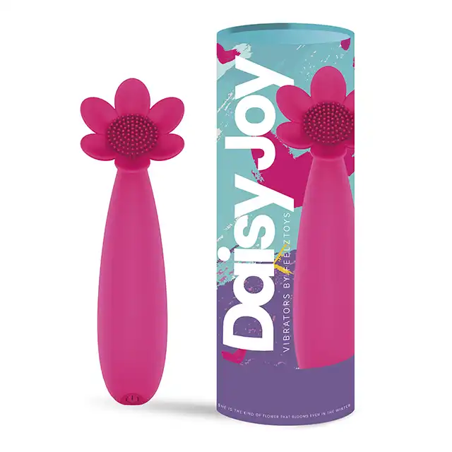 Feelztoys - Daisy Joy Pink. Wibrujący silikonowy kwiatek. 20 cichych programów. Przepiękny!