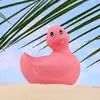 Big Teaze Toys - I Rub My Duckie 2.0 - Pink. Urocza wibrująca kaczuszka do masażu. 7 programów. Wibrator incognito.