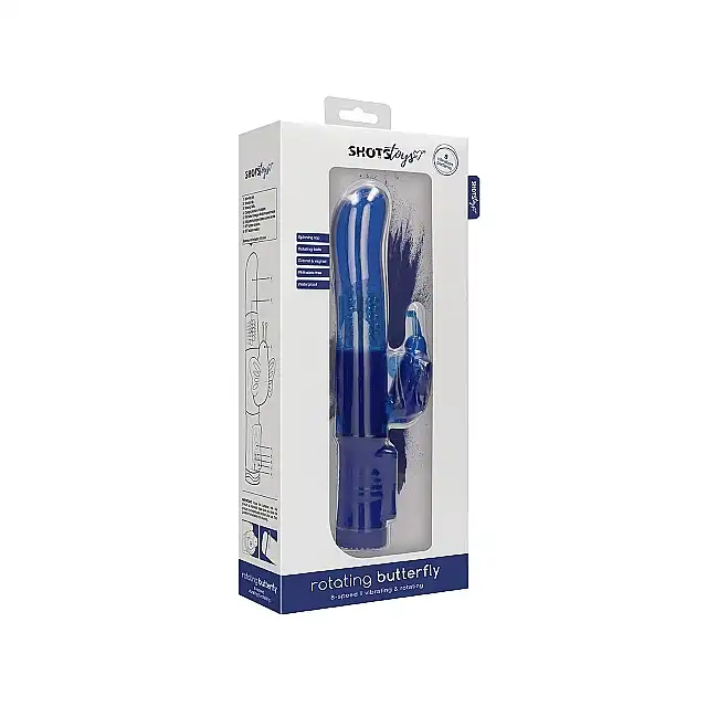 Shots Toys - Rotating Butterfly. Wibrator rotacyjny z motylkiem. Super stymulacja 