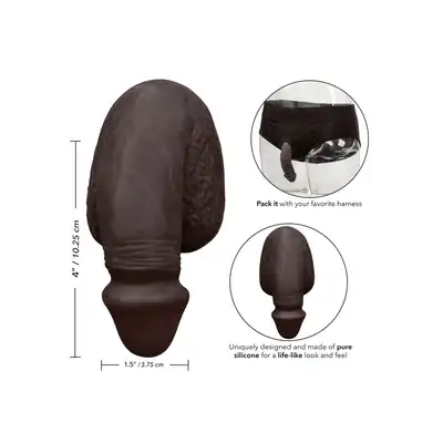 Calexotics - Packer Gear Black 10,25 cm. Paker/wypełniacz do bielizny. Realistyczny odlew!