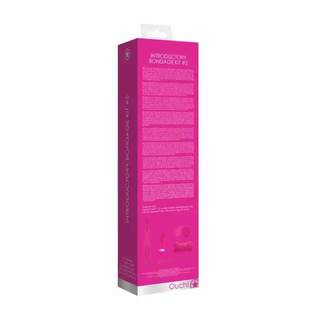 Ouch! - Introductory Bondage Kit #5 Pink - różowy zestaw do zniewolenia. Mega sale! Ostatnia sztuka!