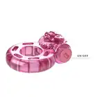 Baile - Vibrating Cock Ring Bear Pink - różowy ring na penisa z wibracjami. Zapewni trwałą erekcje