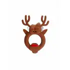 Shots Toys - The Red Nosed Reindeer. Ring erekcyjny w kształcie renifera z czerwonym nosem. Super prezent 