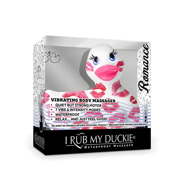 I Rub My Duckie 2.0 - Romance White &amp; Pink. Wibrator incognito w kształcie kaczuszki. 7 trybów wibracji