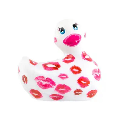Big Teaze Toys - I Rub My Duckie 2.0 Romance White &amp; Pink. Wibrator incognito w kształcie kaczuszki. 7 trybów wibracji