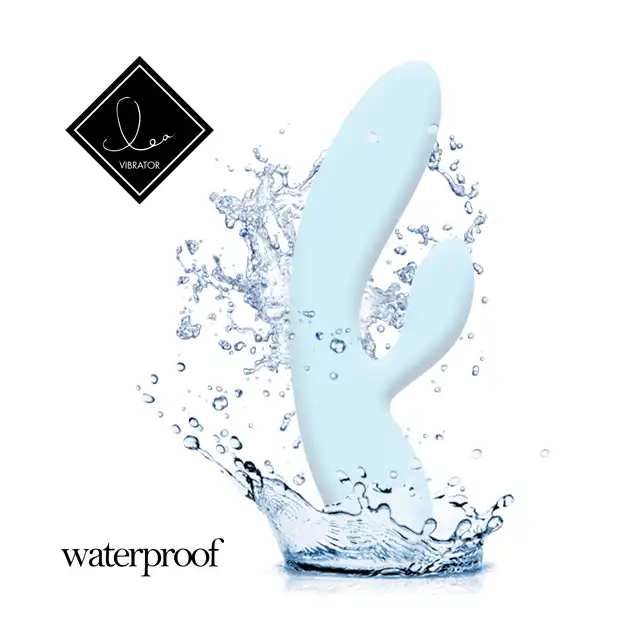Feelztoys - Lea Rabbit Vibrator - wibrator do stymulacji punktu G i łechtaczki w ślicznym niebieskim kolorze