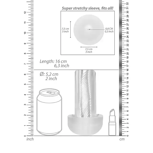 Pumped - Automatic Cyber Pump with Masturbation Sleeve - Transparent. Nowoczesna, automatyczna pompka do penisa z 3 funkcjami ssania. 