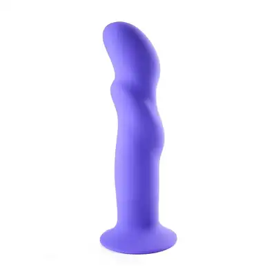 Maia Toys - Silicone Dildo Purple - fioletowe dildo o unikatowym kształcie. Mocna przyssawka