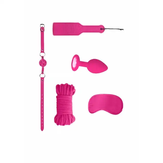 Ouch! - Introductory Bondage Kit #5 Pink - różowy zestaw do zniewolenia. Mega sale! Ostatnia sztuka!