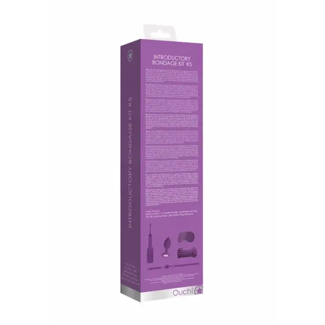 Ouch! - introductory bondage Kit #5 Purple - fioletowy zestaw do zniewalania. Ostatnia sztuka!