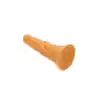 Kiotos - Goldplay Beast S. Złote elastyczne dildo z mocną przyssawką 4,5-6,5 cm średnicy 