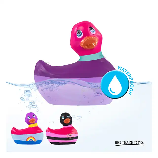 Big Teaze Toys - I Rub my Duckie 2.0 Colours Pink. Cudowna dyskretna wibrująca kaczuszka w najnowszej wersji. 7 programów.