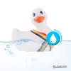 I Rub My Duckie 2.0 - Pride White. Wibrująca kaczuszka z motywem tęczy. 7 trybów wibracji. 