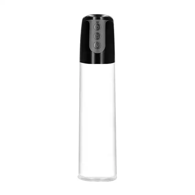 Pumped - Automatic Cyber Pump with Masturbation Sleeve - Transparent. Nowoczesna, automatyczna pompka do penisa z 3 funkcjami ssania. 