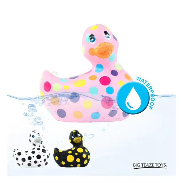 I Rub my Duckie 2.0 - Happiness Pink&amp;Multi. Najnowsza wersja kultowej kaczki do masażu ciała. 7 programów. Mega design.