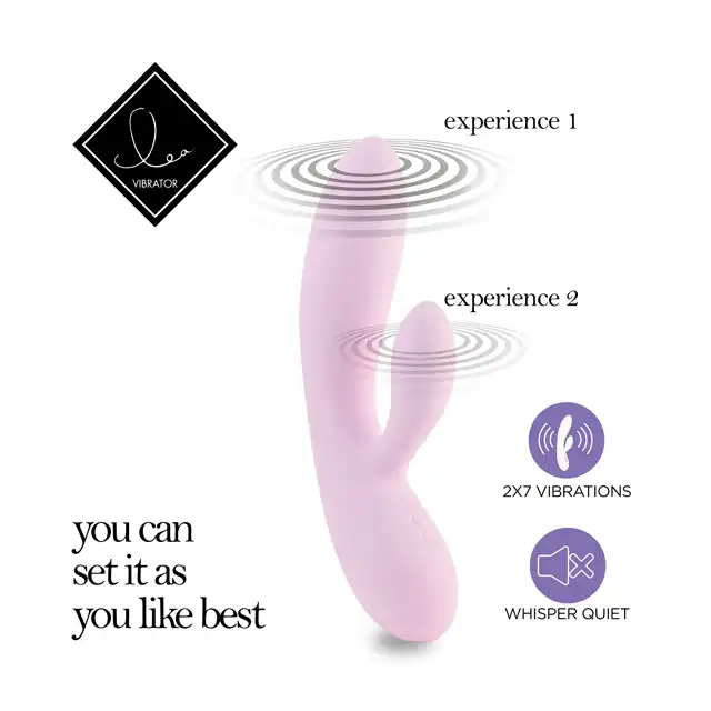 Feelztoys - Lea Rabbit Vibrator - wibrator do stymulacji punktu G i łechtaczki w ślicznym fioletowym kolorze